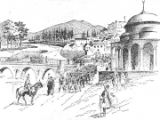 Ελληνοτουρκικός πόλεμος 1897. Άποψη της Λάρισας. © The Call (San Francisco), τ. 81, φ. 130 (9 Απριλίου 1897)