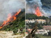 Μεγάλη φωτιά στον Αγιο Στέφανο Κέρκυρας