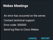 Δε λειτούργησε η πλατφόρμα Webex χθες, πρώτη ημέρα  της εξ αποστάσεως εκπαίδευσης για Γυμνάσια και Λύκεια.  «Σφάλμα σύνδεσης» ήταν το αποτέλεσμα που έβλεπαν  όσοι αποπειράθηκαν να εισέλθουν. 