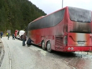 Φωτιά σε λεωφορείο  που μετέφερε μαθητές