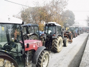 Συλλαλητήριο με τρακτέρ στην Αγιά