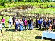 Στιγμιότυπο από τη θεμελίωση των νέων εγκαταστάσεων του Αγροτικού Συνεταιρισμού Καρίτσας - Στομίου