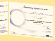 Etwinning σχολείο  το 1ο Δημοτικό Τυρνάβου