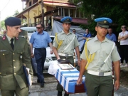 Υποδοχή λειψάνων πεσόντα στην Κύπρο