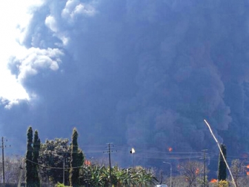 Πυρκαγιά στο κεντρικό  διυλιστήριο της Χομς